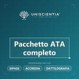 Pacchetto Promo ATA: EIPASS 7 Moduli + Standard (CIAD) + Dattilografia