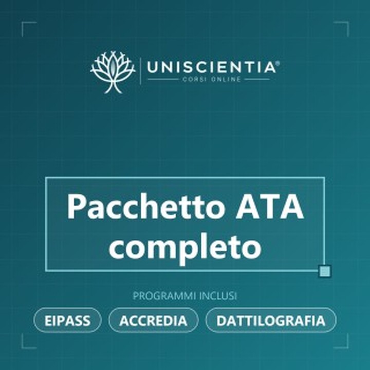 Pacchetto Promo ATA: EIPASS 7 Moduli + Standard (CIAD) + Dattilografia