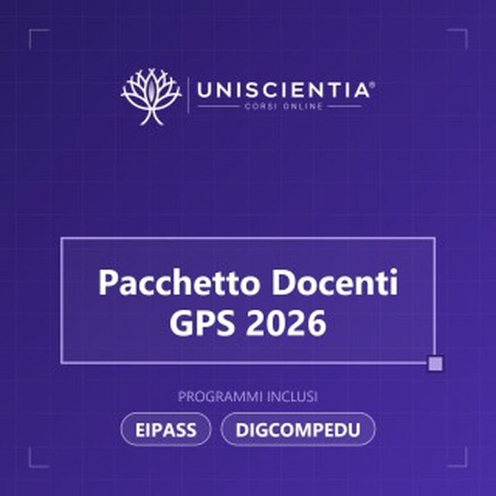 Pacchetto Docenti GPS 2026: DigCompEdu + Standard + 7 Moduli User